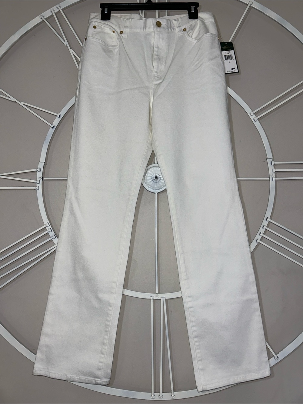 NWT Lauren Ralph Lauren Straight Leg Jeans in White